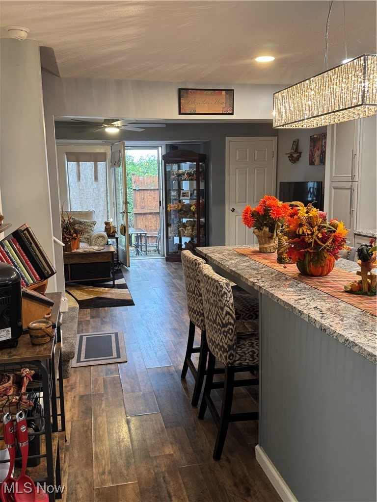 8949 West Ridge Road, Unit B Elyria, OH 44035 - Photo 8 of 24 Dining space featuring dark wood-style floors