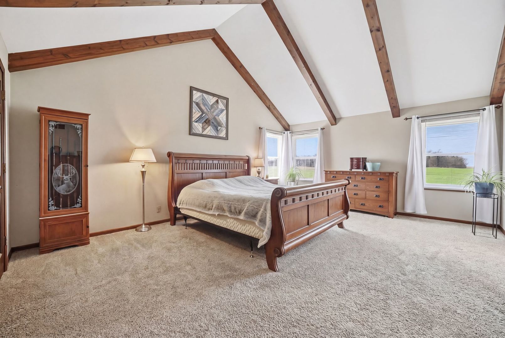 8N316 McGough Road Maple Park, IL 60151 - Photo 26 of 46 a bedroom with a bed lamp and a window