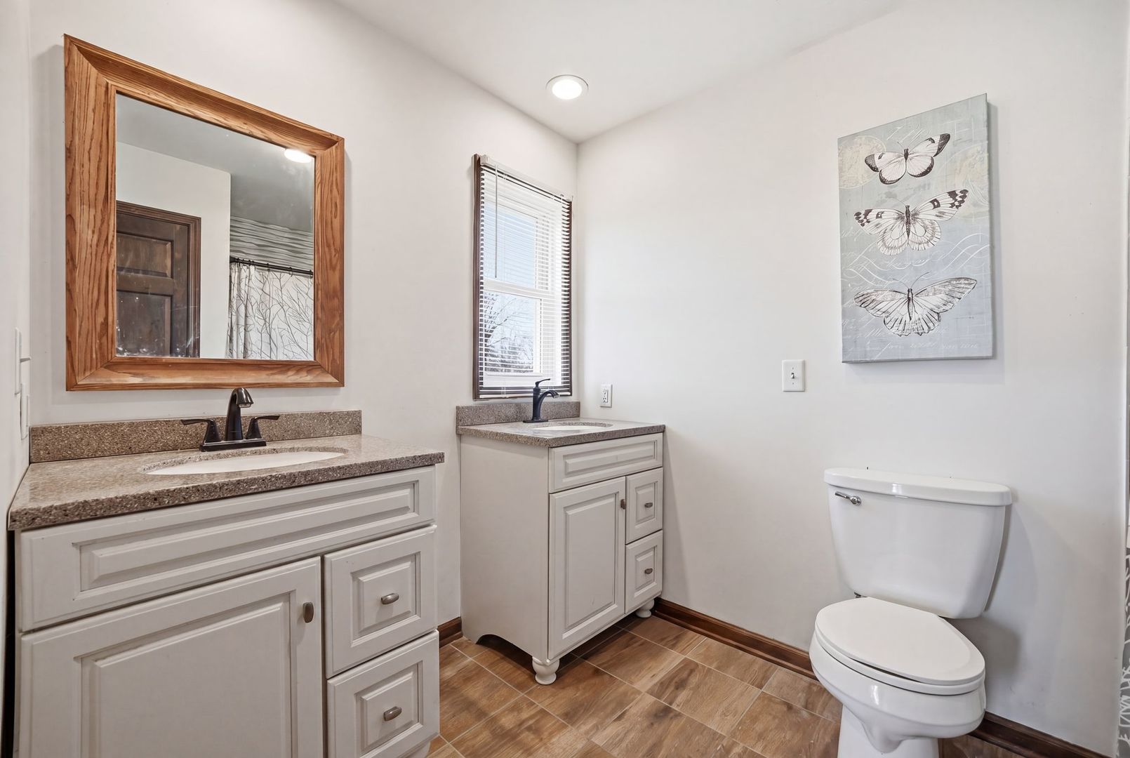 8N316 McGough Road Maple Park, IL 60151 - Photo 29 of 46 a bathroom with a granite countertop toilet sink and mirror