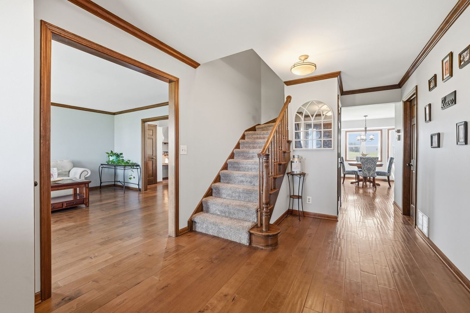 8N316 McGough Road Maple Park, IL 60151 - Photo 5 of 46 a view of entryway and hall with wooden floor