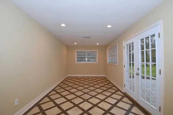 a view of an empty room