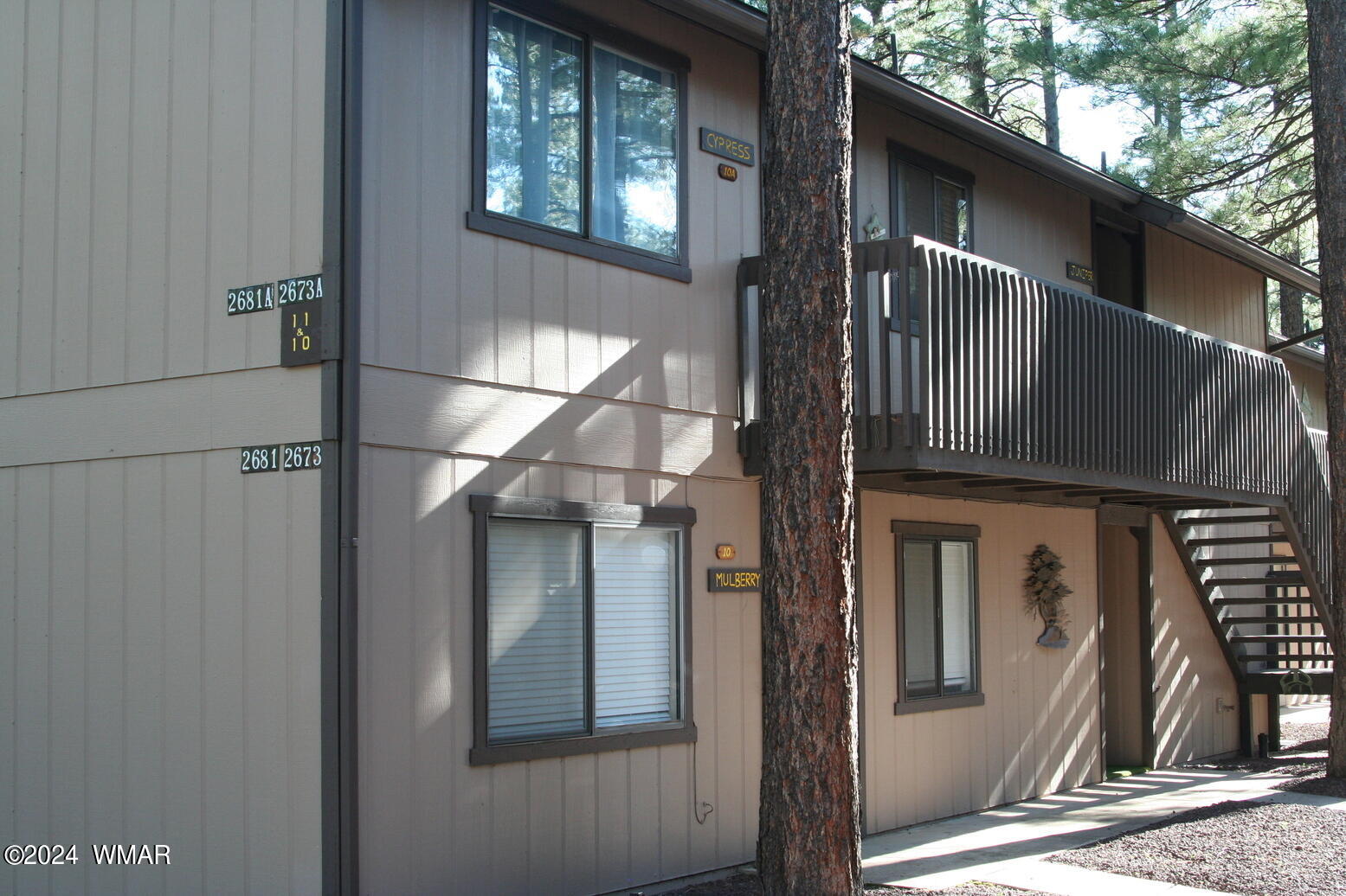 a front view of a house