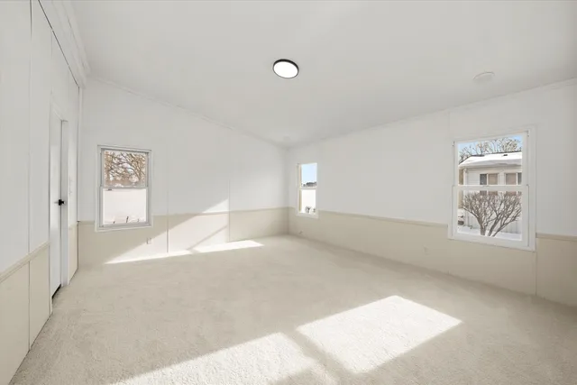 a view of livingroom and hardwood