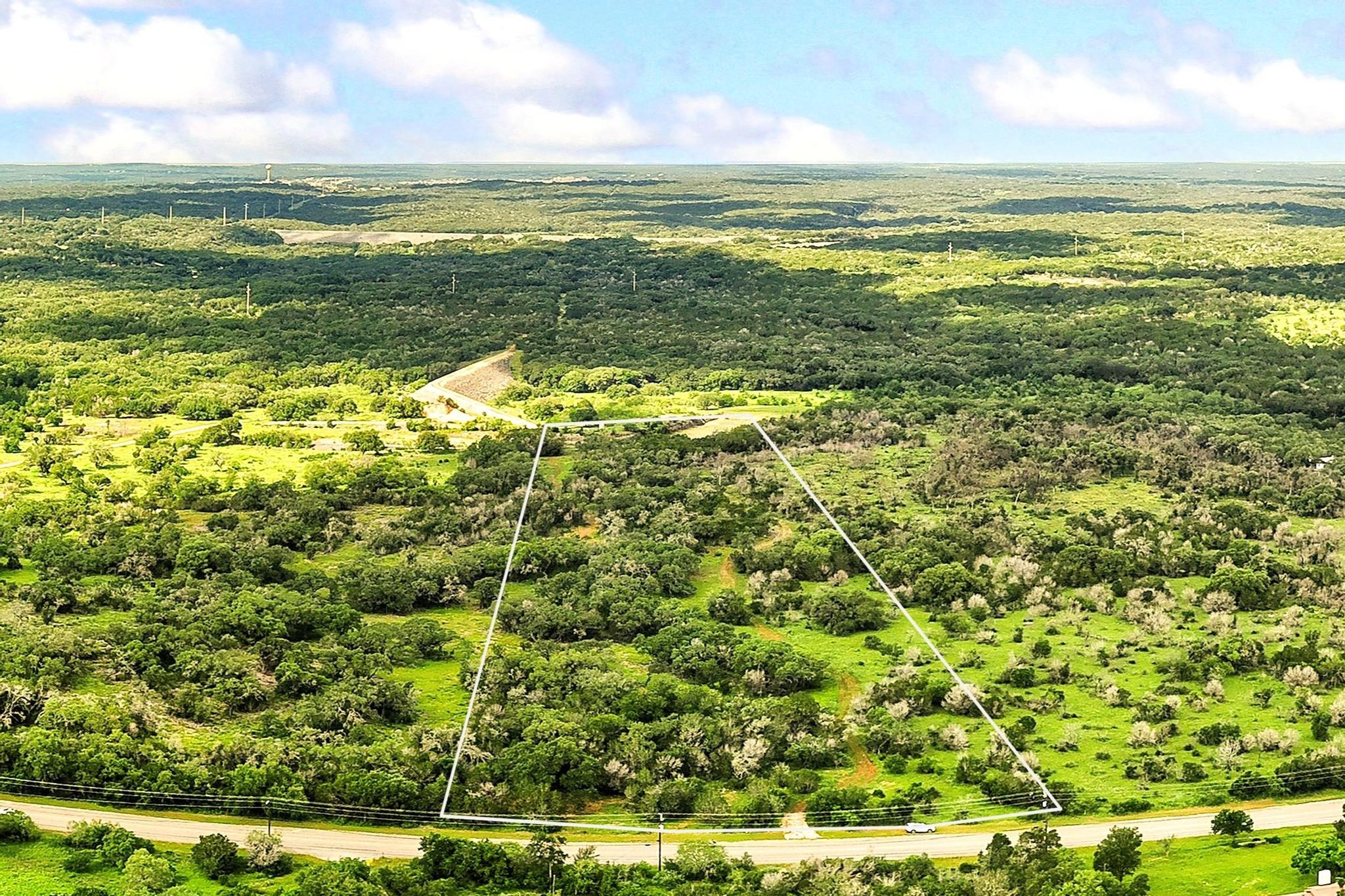 2013 Hilliard Road San Marcos, TX 78666 - Photo 4 of 37 The lot connects with conservation land in the rear. (Property lines are estimated on photo.)
