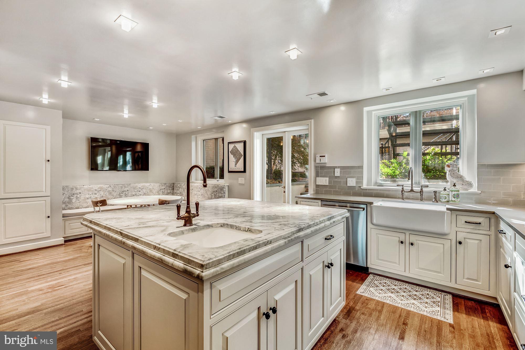 2130 Bancroft Place Northwest Washington, DC 20008 - Photo 15 of 35 Large Center Island with Prep Sink