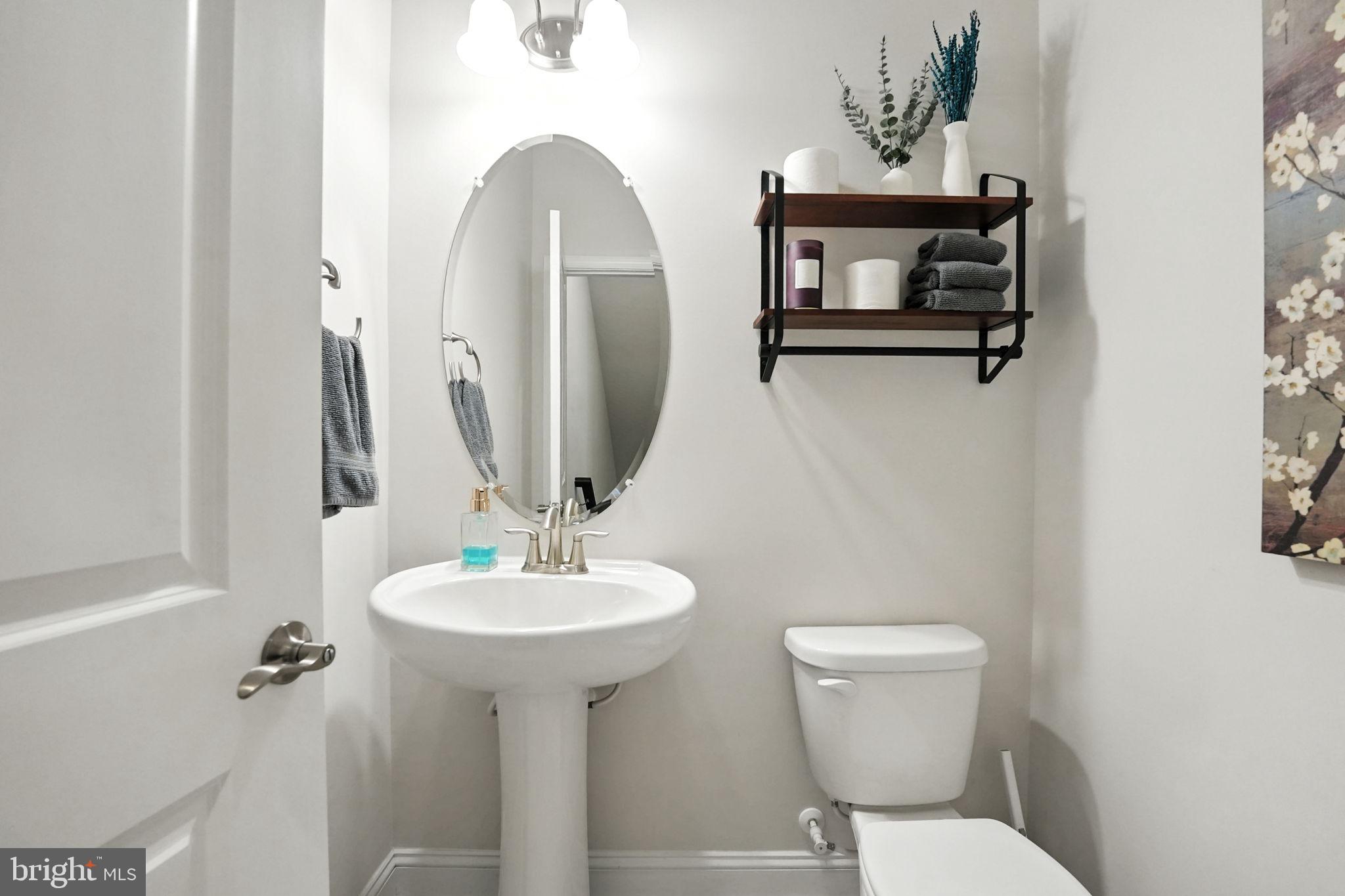 17233 Branched Oak Road Dumfries, VA 22026 - Photo 13 of 79 a bathroom with a toilet sink and mirror
