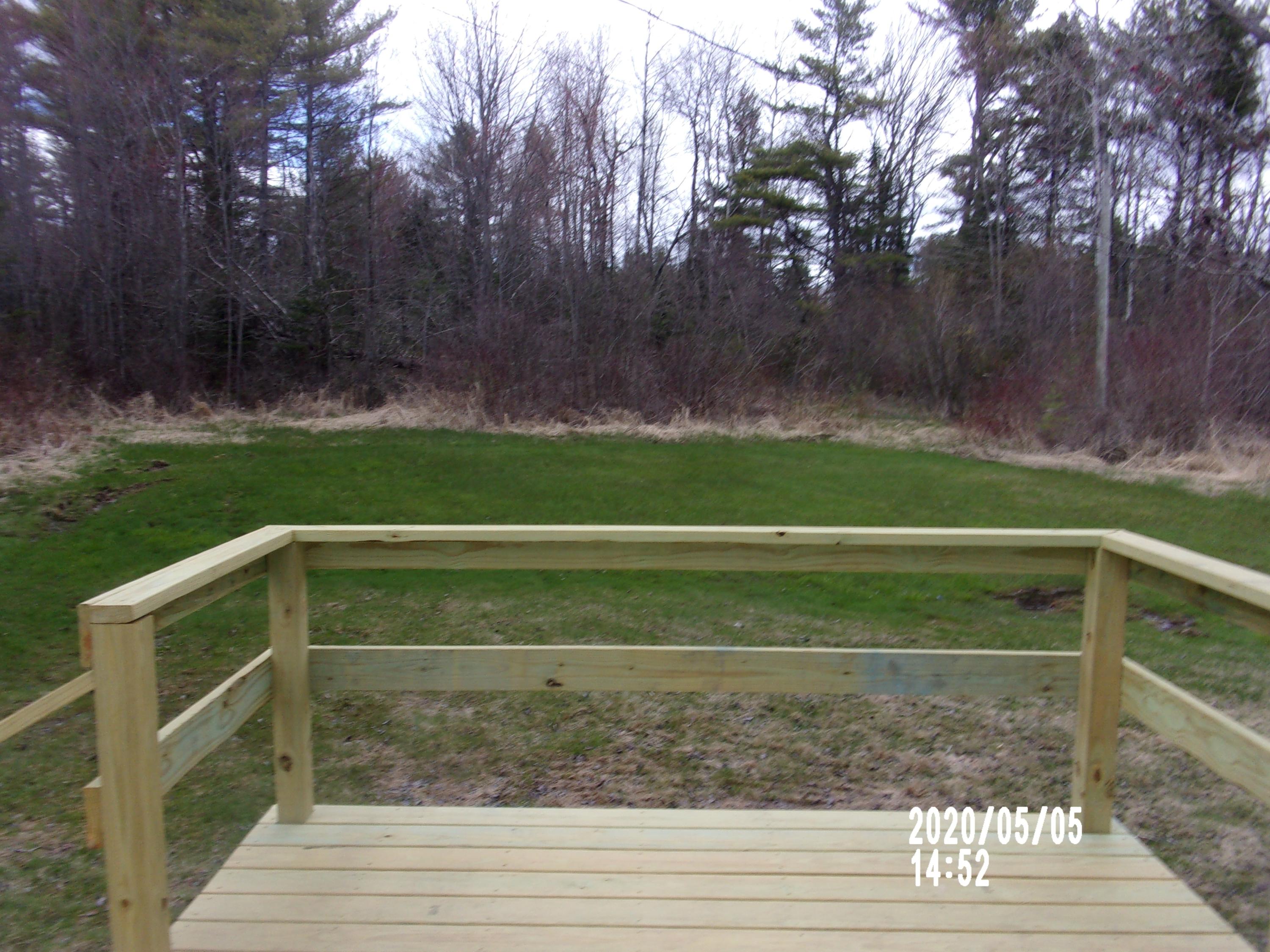 347 Lower Detroit Road Plymouth, ME 04969 - Photo 5 of 18 back deck view of back yard