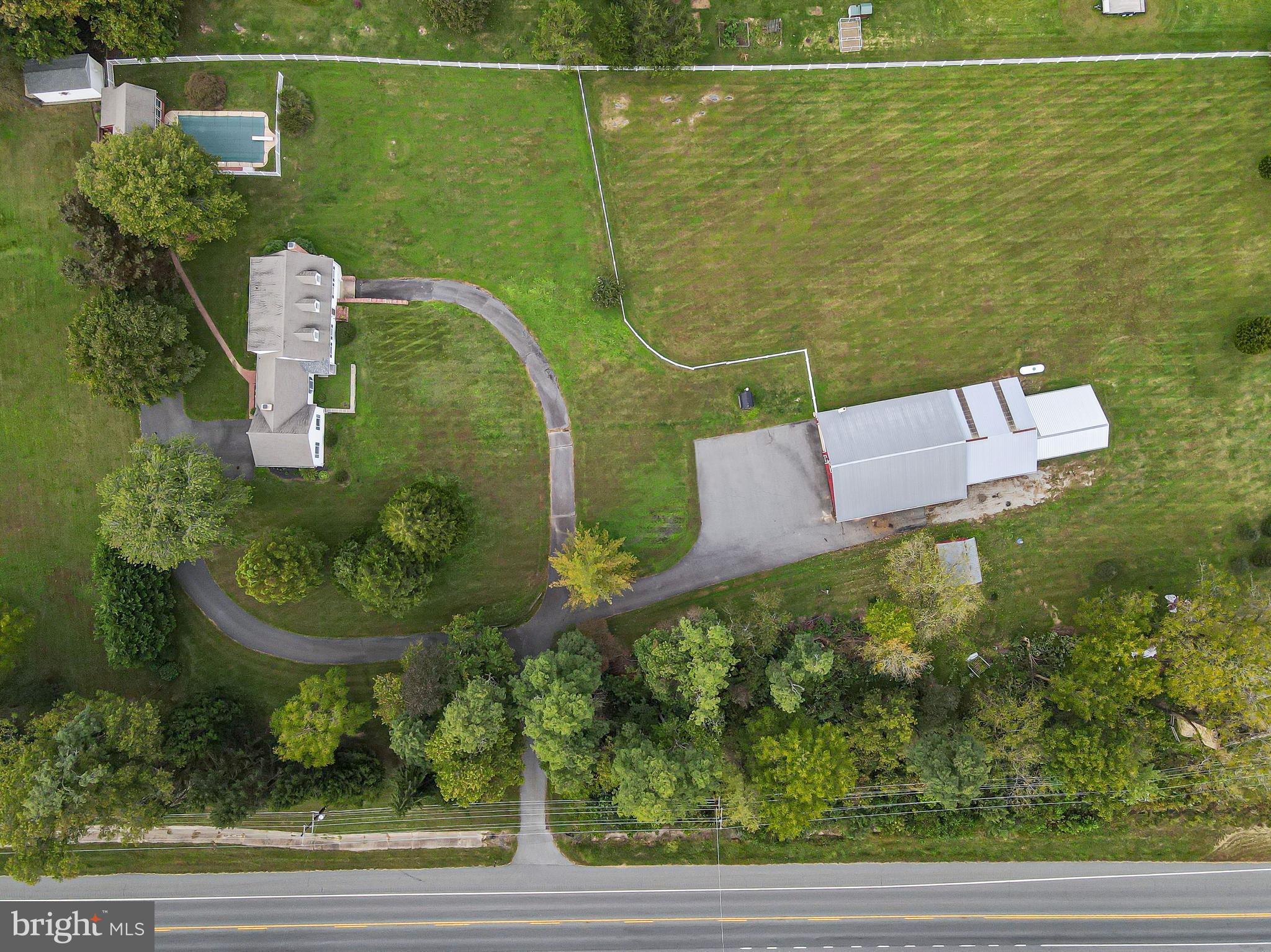 3911 Telegraph Road Elkton, MD 21921 - Photo 38 of 38 Aerial showing private split driveway and parking