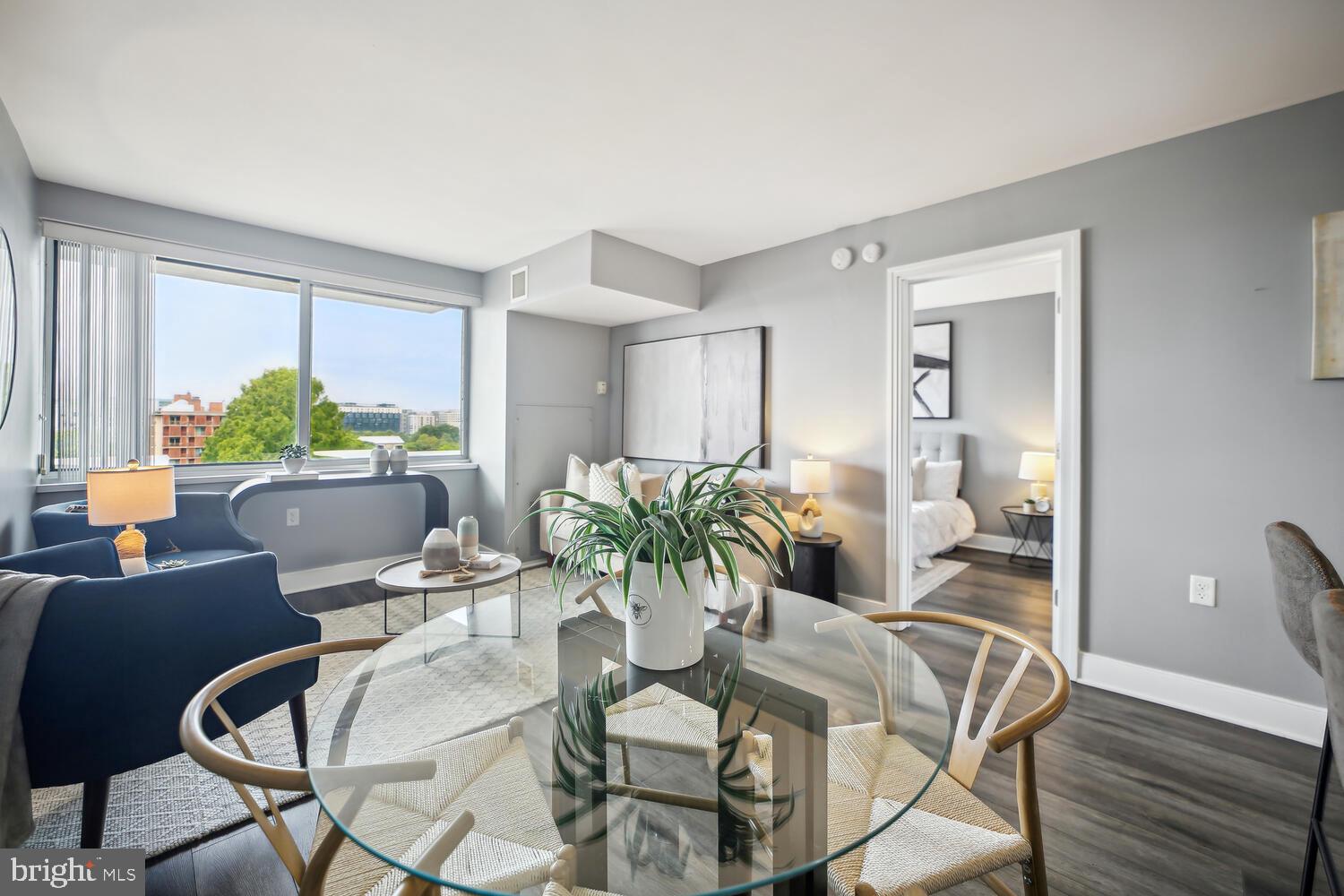 800 4th Street Southwest, Unit S717 Washington, DC 20024 - Photo 18 of 23 Bright Open Floor Plan - Living and Dining Area