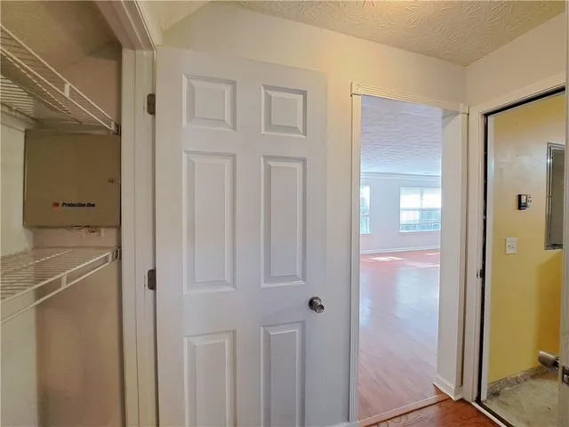 view of a bathroom from a hallway