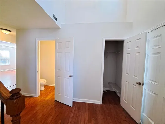 wooden floor in an empty room