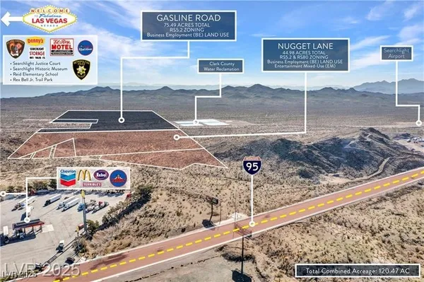 $4,705,000 | South Nugget Land & Gasline Road, Searchlight, NV 89046