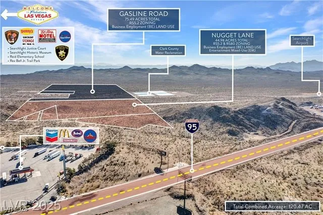 $4,705,000 | South Nugget Land & Gasline Road, Searchlight, NV 89046