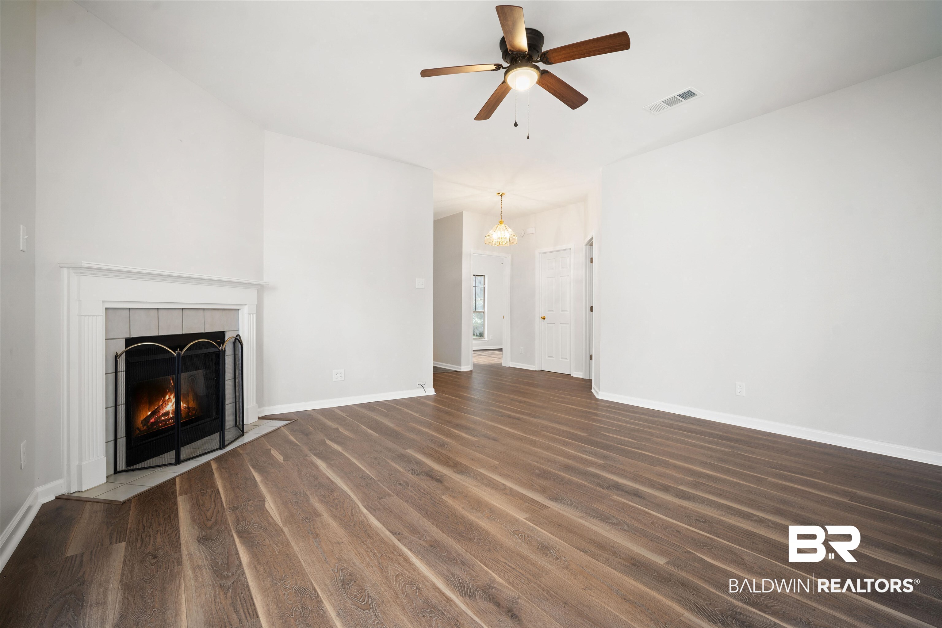 250 North Spring Lake Drive Mobile, AL 36695 - Photo 18 of 29 Living area towards from door and front bedroom.