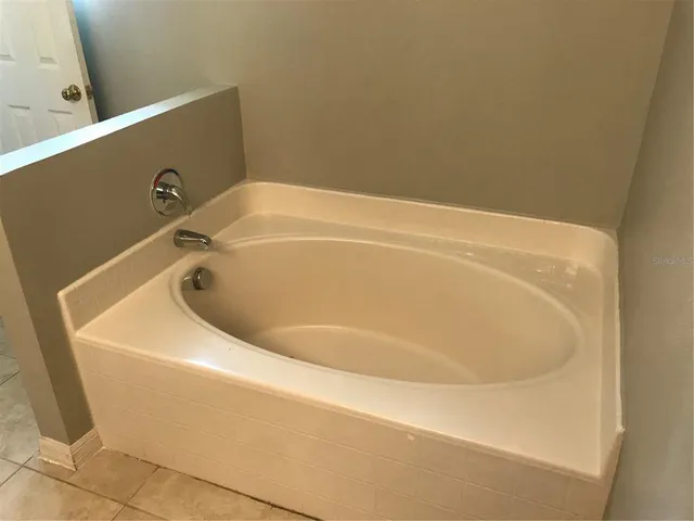 a close up of a bathtub