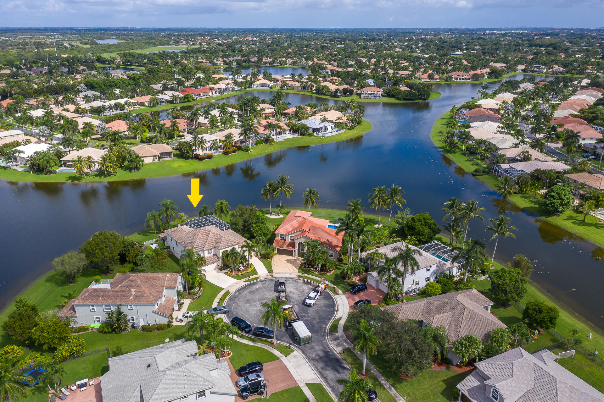 21605 Halstead Drive Boca Raton, FL 33428 - Photo 41 of 43 an aerial view of lake and residential houses with outdoor space