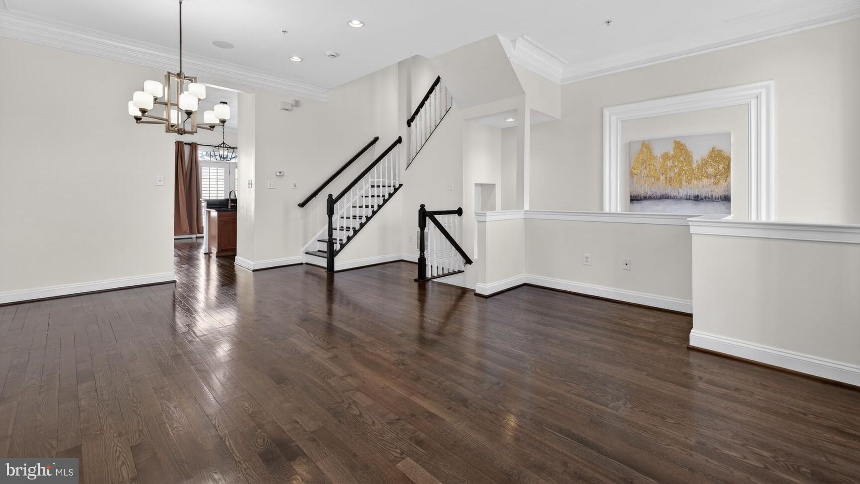 593 Cedar Spring Street Gaithersburg, MD 20877 - Photo 2 of 28 a view of entryway and hall with wooden floor