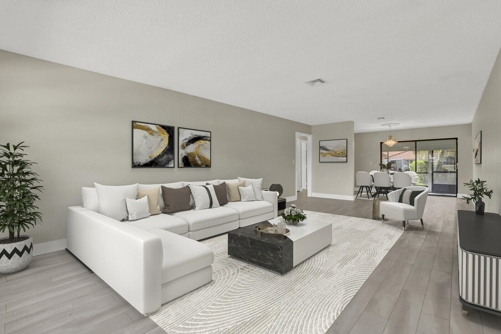 4500 Pandanus Tree Road, Unit A Boynton Beach, FL 33436 - Photo 3 of 36 Staged - Living Area