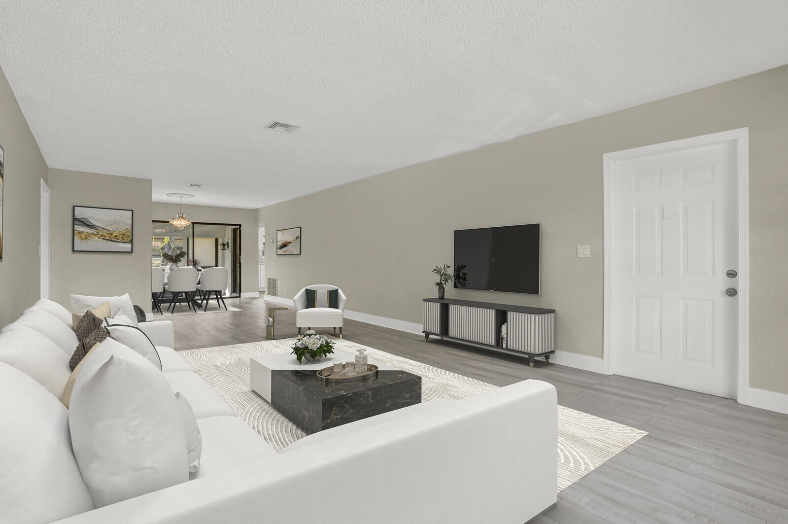 4500 Pandanus Tree Road, Unit A Boynton Beach, FL 33436 - Photo 4 of 36 Staged - Living Area