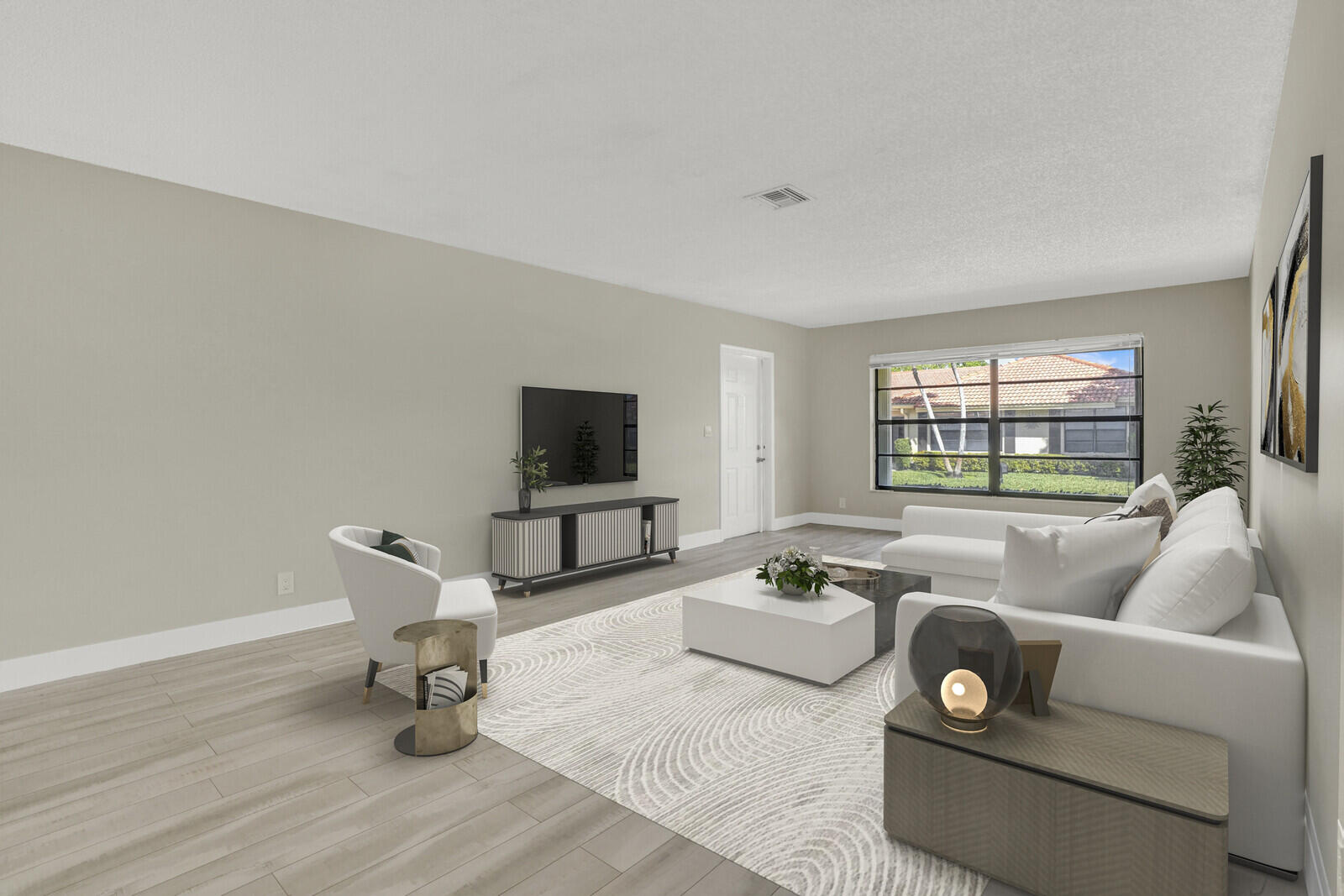 4500 Pandanus Tree Road, Unit A Boynton Beach, FL 33436 - Photo 5 of 36 Staged - Living Area