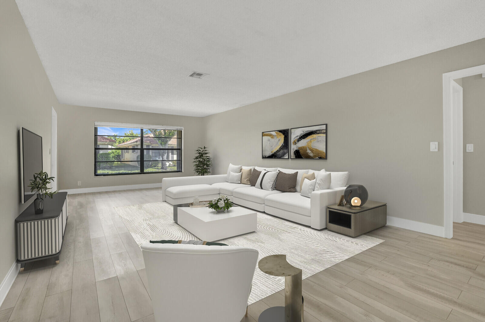 4500 Pandanus Tree Road, Unit A Boynton Beach, FL 33436 - Photo 6 of 36 Staged - Living Area