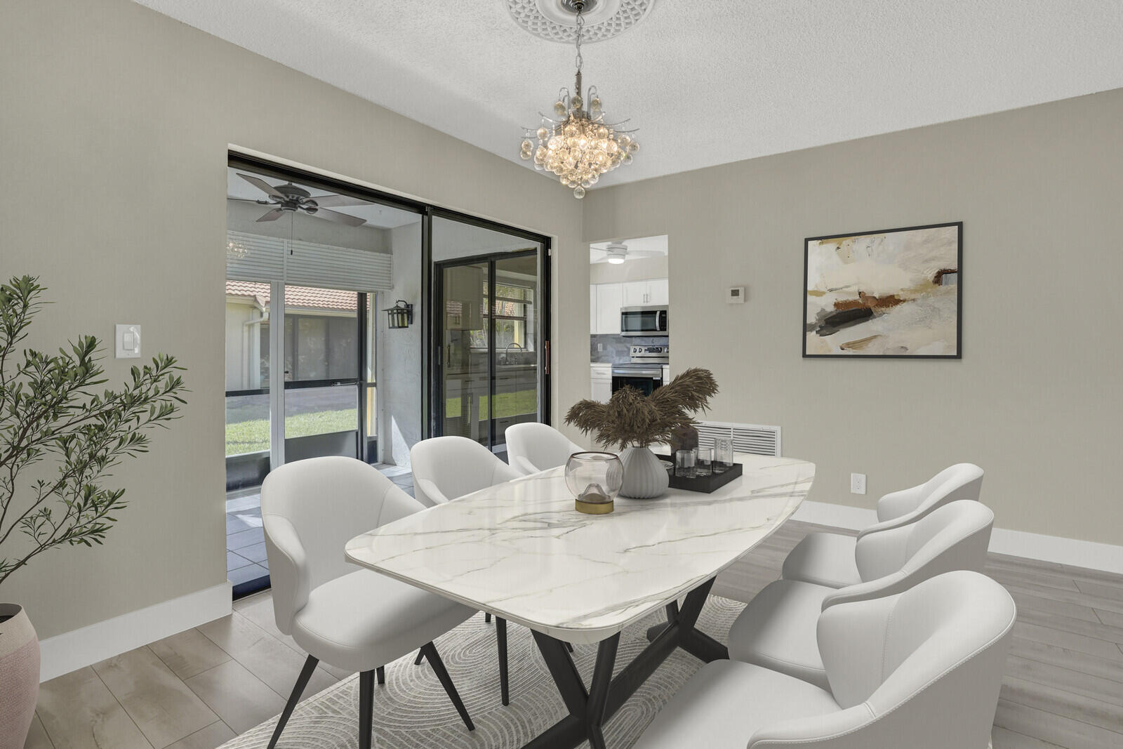 4500 Pandanus Tree Road, Unit A Boynton Beach, FL 33436 - Photo 7 of 36 Staged - Dining Area