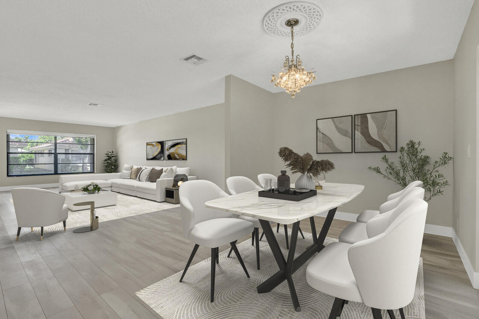 4500 Pandanus Tree Road, Unit A Boynton Beach, FL 33436 - Photo 9 of 36 Staged - Dining Area