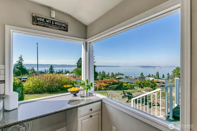 a view of a street from a balcony