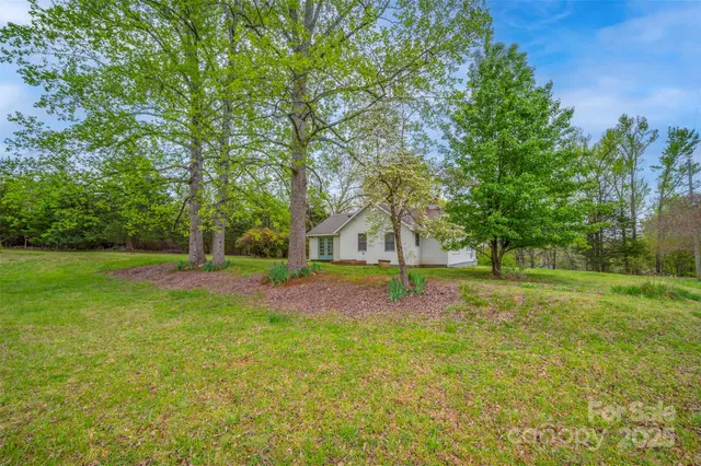 a view of backyard with green space