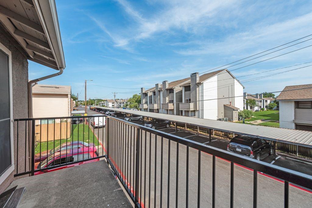 5514 Boca Raton Boulevard, Unit 438 Fort Worth, TX 76112 - Photo 20 of 25 BALCONY OVERLOOKING THE COMMUNITY