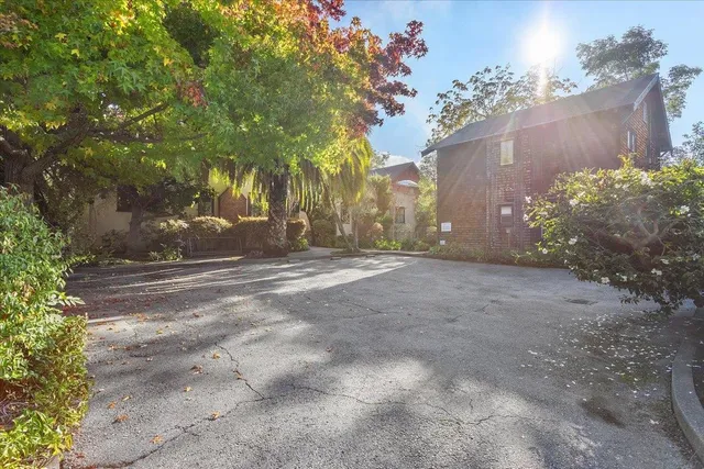 a view of road and yard