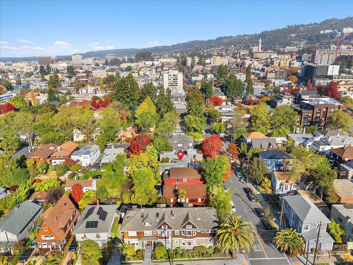 2702 Dana Street Berkeley, CA 94705 - Photo 34 of 37 Aerial overview of property's location featuring nearby urban area