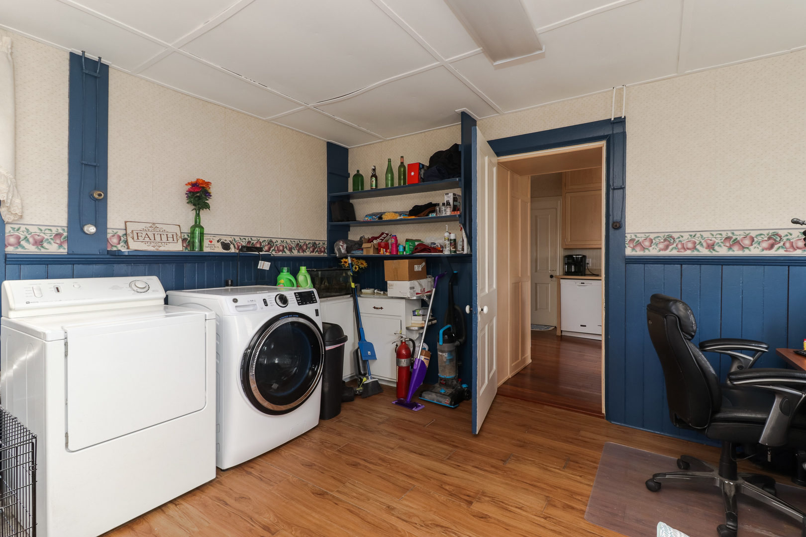 367 Horner Road Armington, IL 61721 - Photo 26 of 50 a view of a storage & utility room with washer and dryer