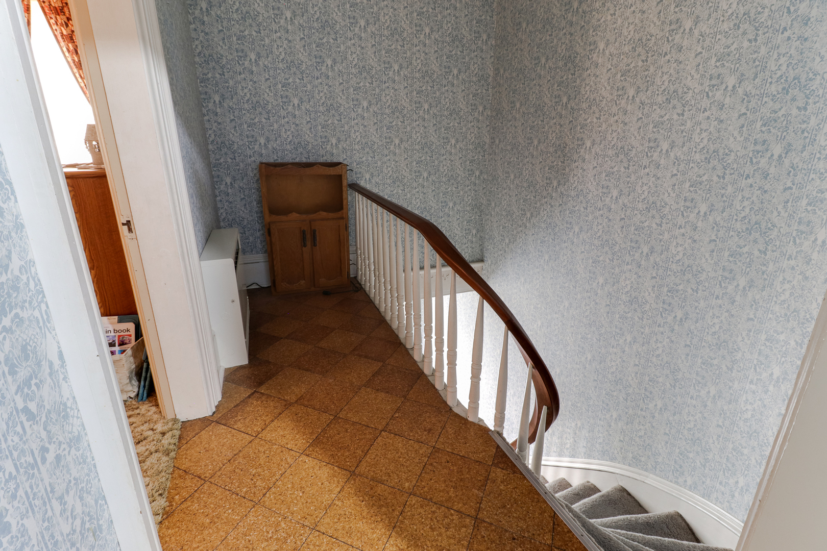 367 Horner Road Armington, IL 61721 - Photo 33 of 50 a view of a hallway with wooden floor and staircase
