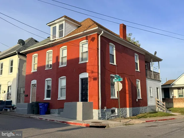 a front view of a building