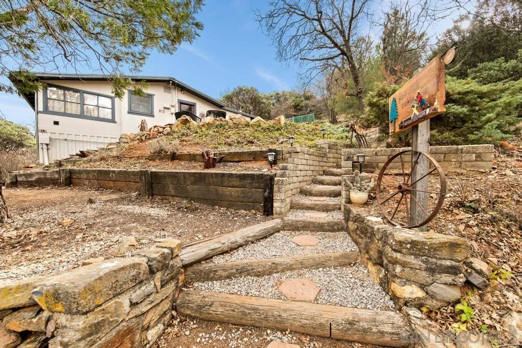 813 Pine Cone Drive Julian, CA 92036 - Photo 4 of 39 a view of a house with a yard
