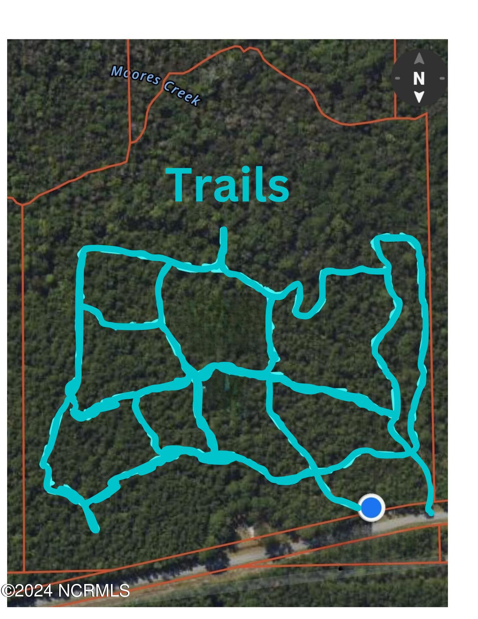 0 Andermora Road Maple Hill, NC 28454 - Photo 26 of 27 Map of Trails