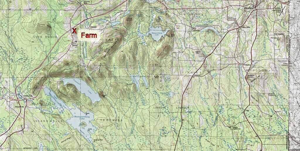 1025 Dyer Brook Road Dyer Brook, ME 04747 - Photo 31 of 39 topo-map-dyer-brook-land