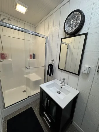 a view of a storage in a room