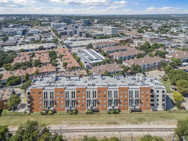 an aerial view of a city