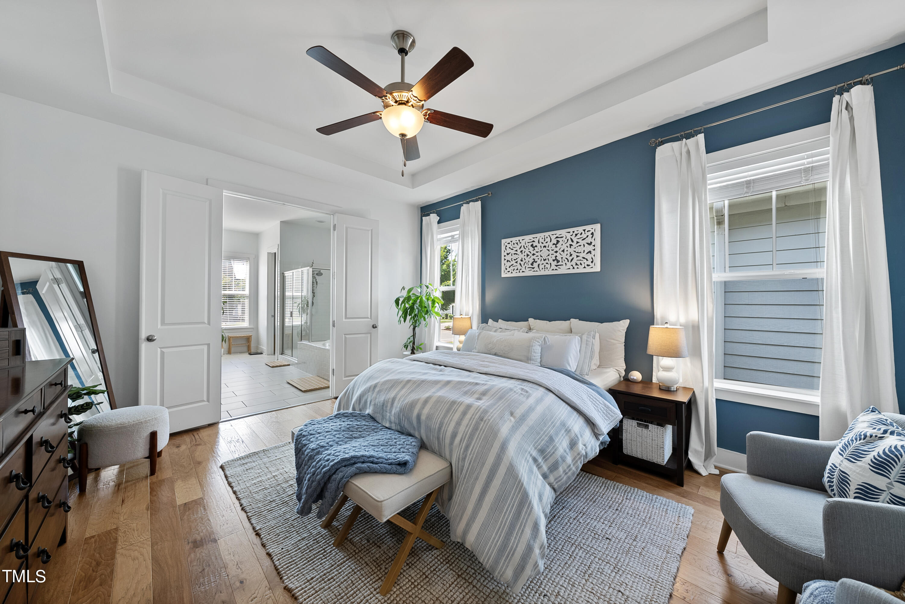 5205 Beckom Street Raleigh, NC 27616 - Photo 15 of 37 Stunning master with coffered ceilings