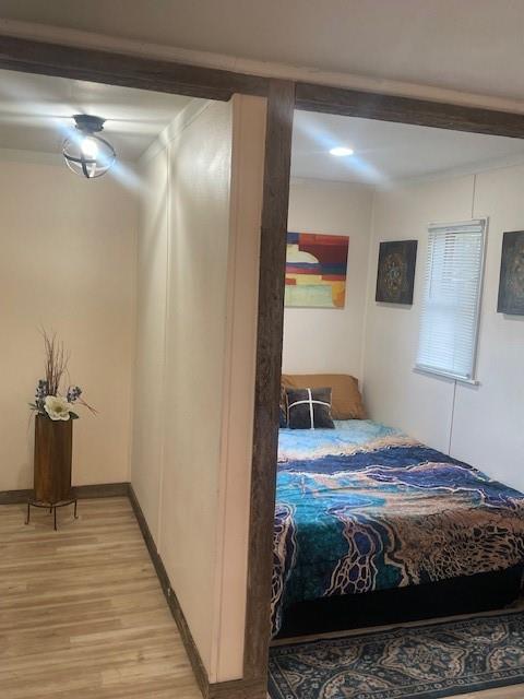 311 Southwest 6th Street Kerens, TX 75144 - Photo 21 of 24 a bedroom with a bed and a walk in closet