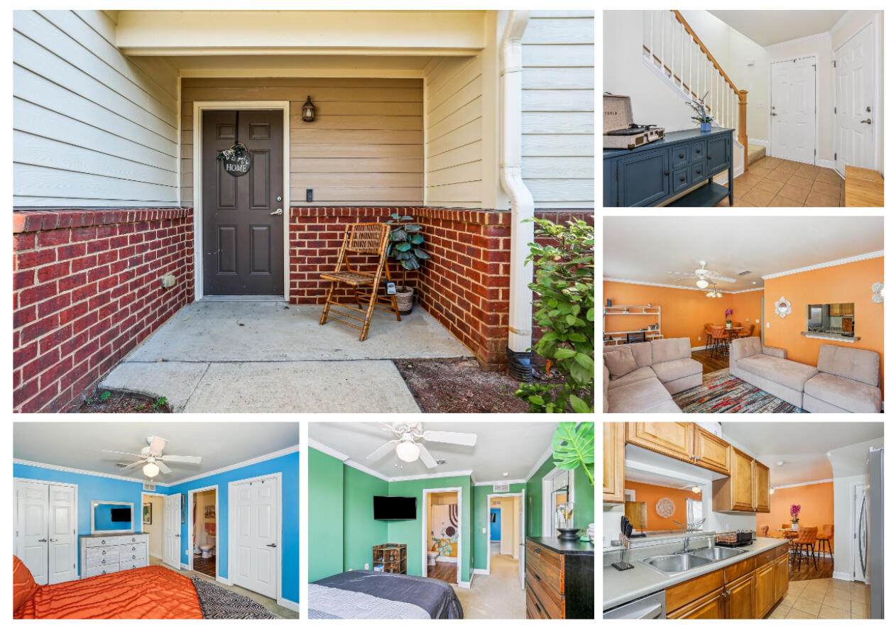 a view of an entrance of the building