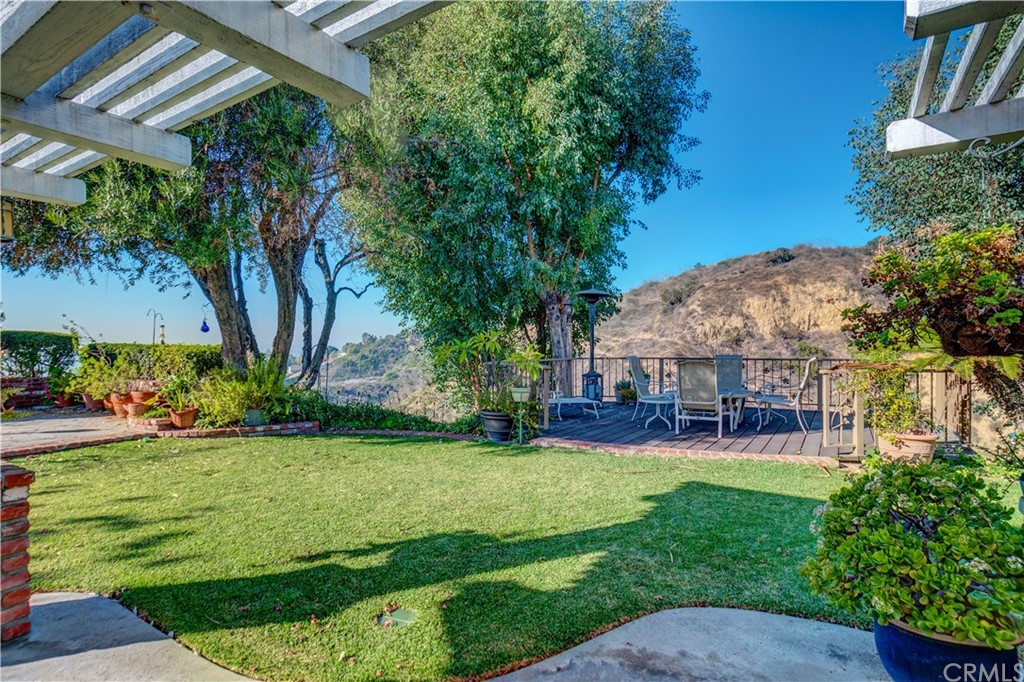12513 Carinthia Drive Whittier, CA 90601 - Photo 32 of 35 a view of a house with a yard and sitting area