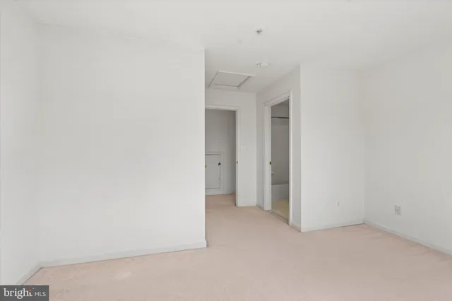 a view of an empty room