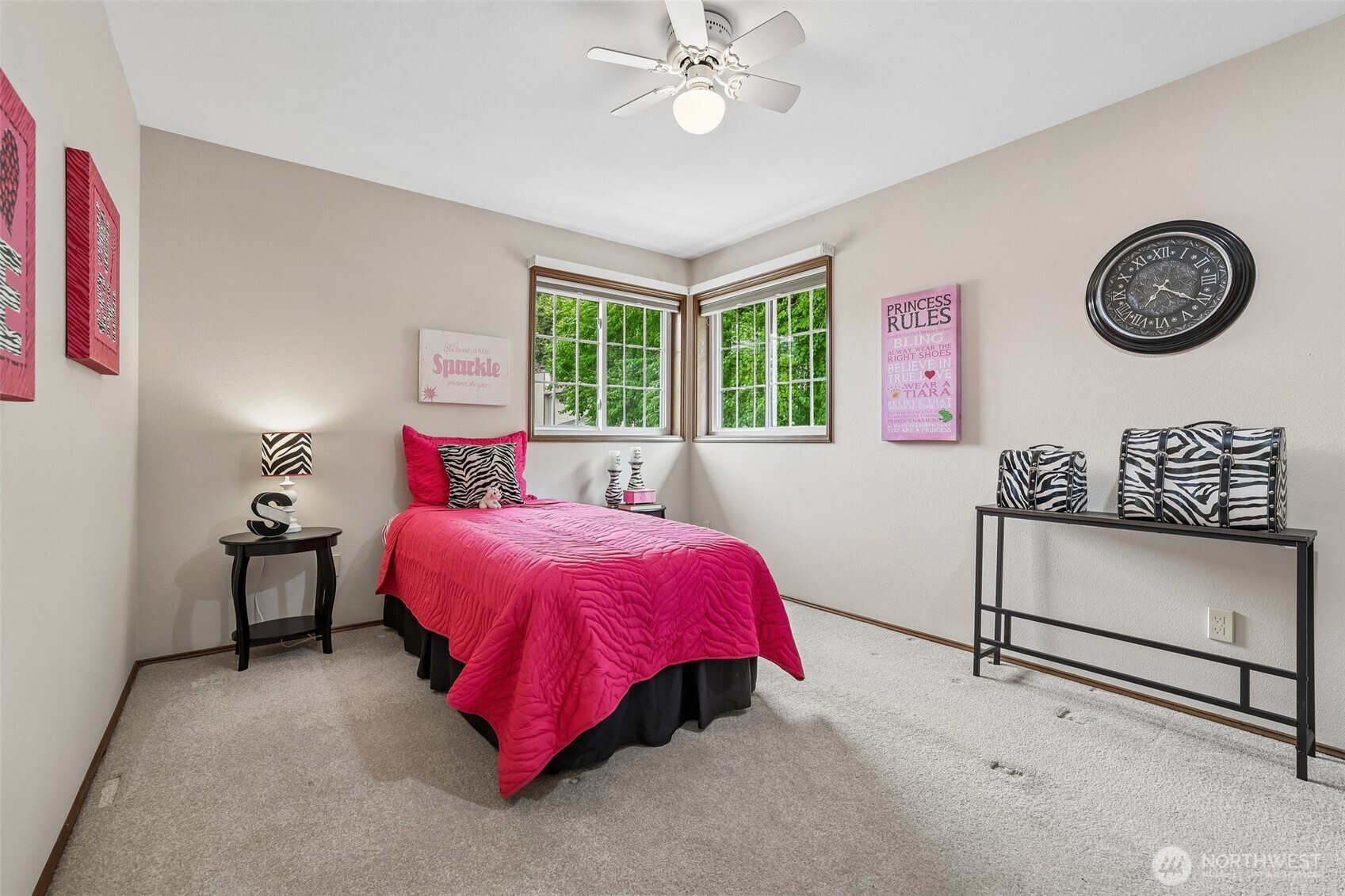 15601 160th Court Southeast Renton, WA 98058 - Photo 11 of 19 a bed room with a bed and a lamp