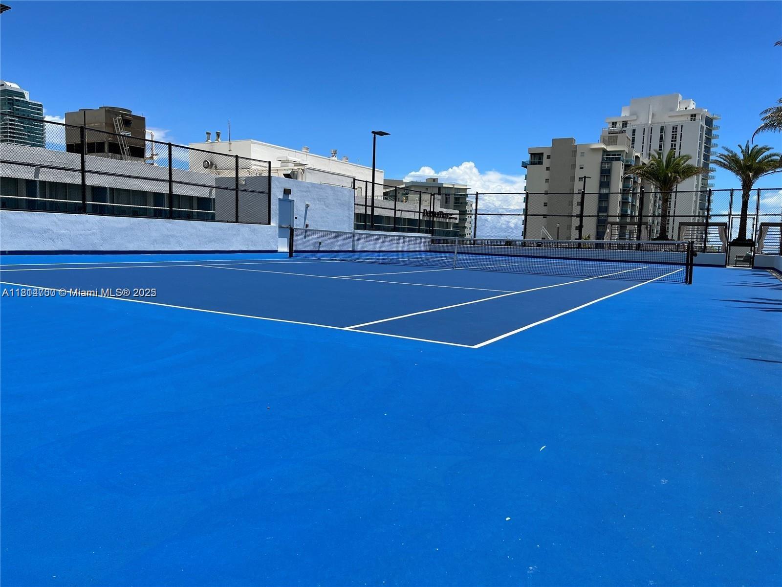 4010 South Ocean Drive, Unit R1905 Hollywood, FL 33019 - Photo 47 of 84 a view of a tennis court