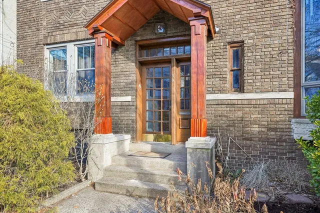 a front view of a house