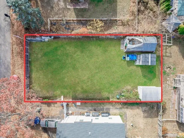 an outdoor space with garden view