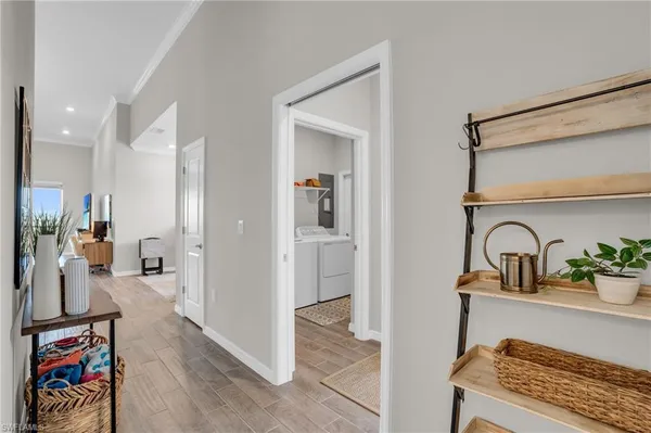 a view of living room and front door
